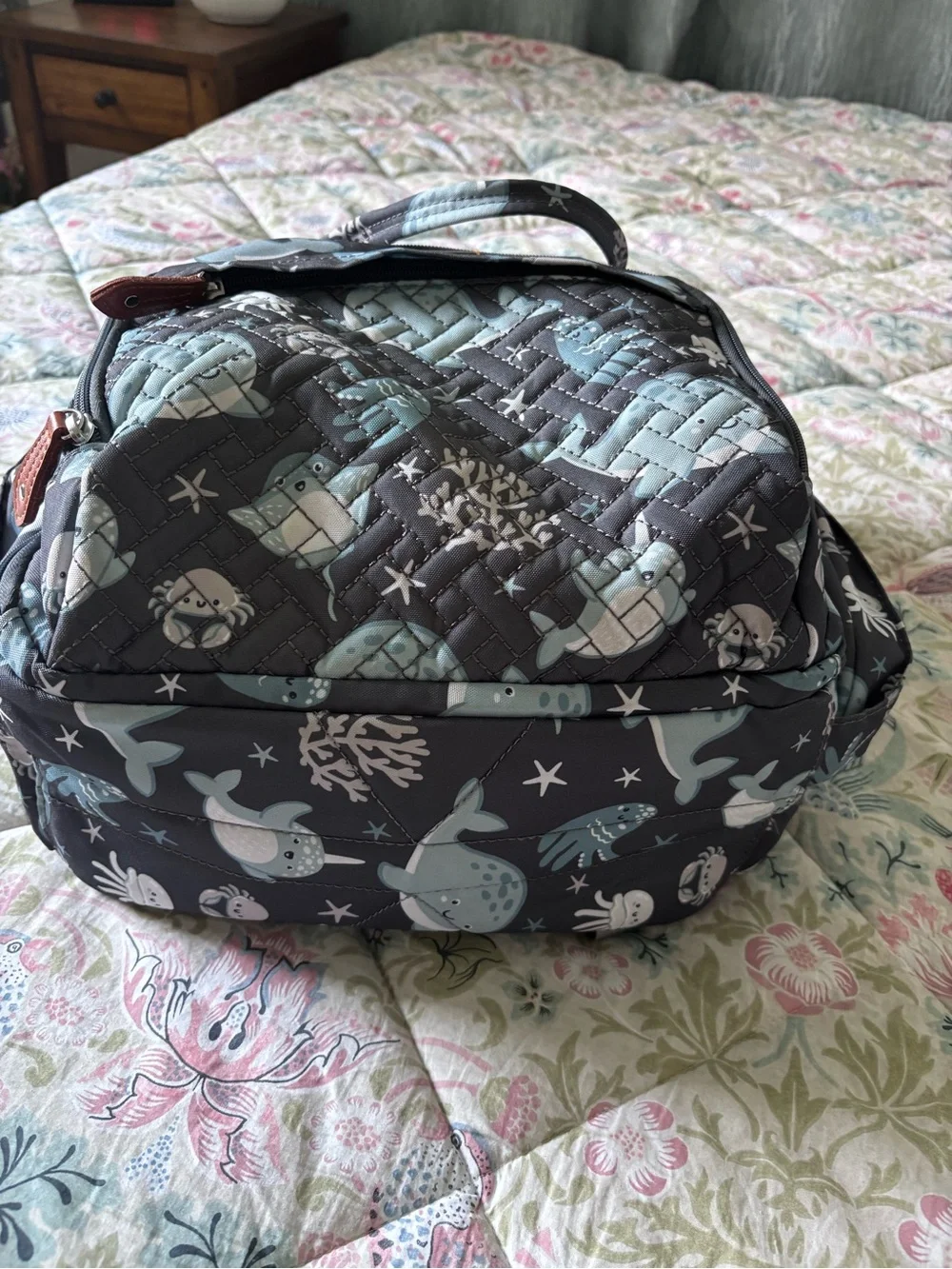 BabbleRoo Diaper Bag Sea Animals NWOT